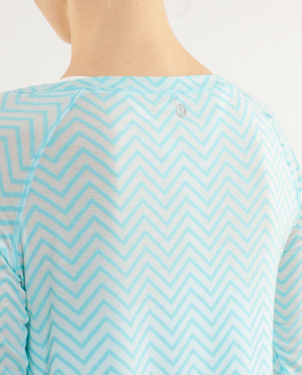 Lululemon Presence Of Mind Long Sleeve - Textured Chevron Burnout Angel Blue