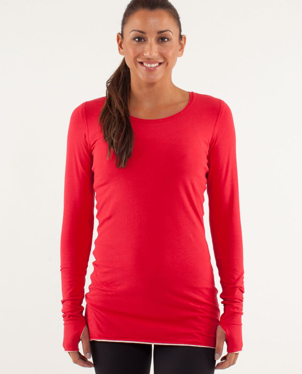 Lululemon Every Yogi Long Sleeve - Currant / Heathered Ghost