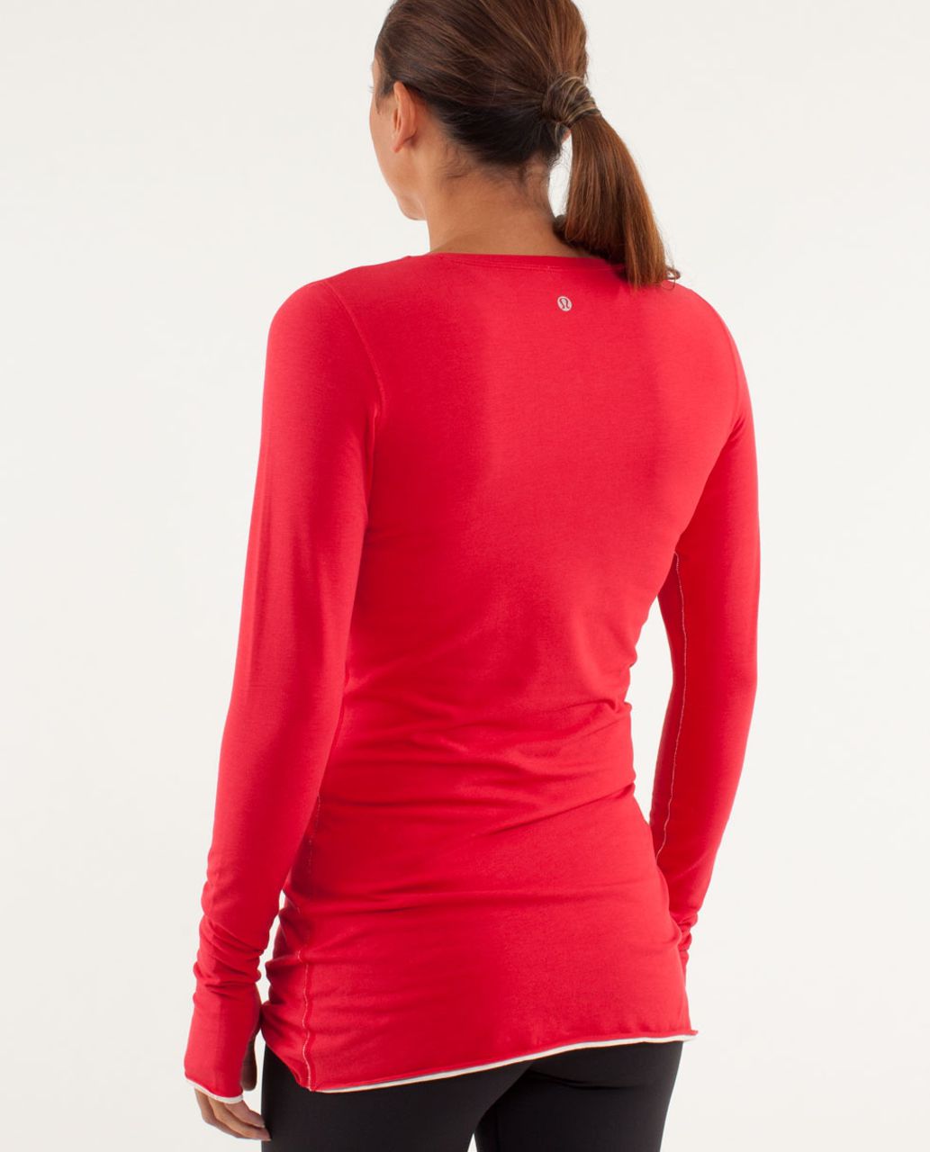 Lululemon Every Yogi Long Sleeve - Currant / Heathered Ghost