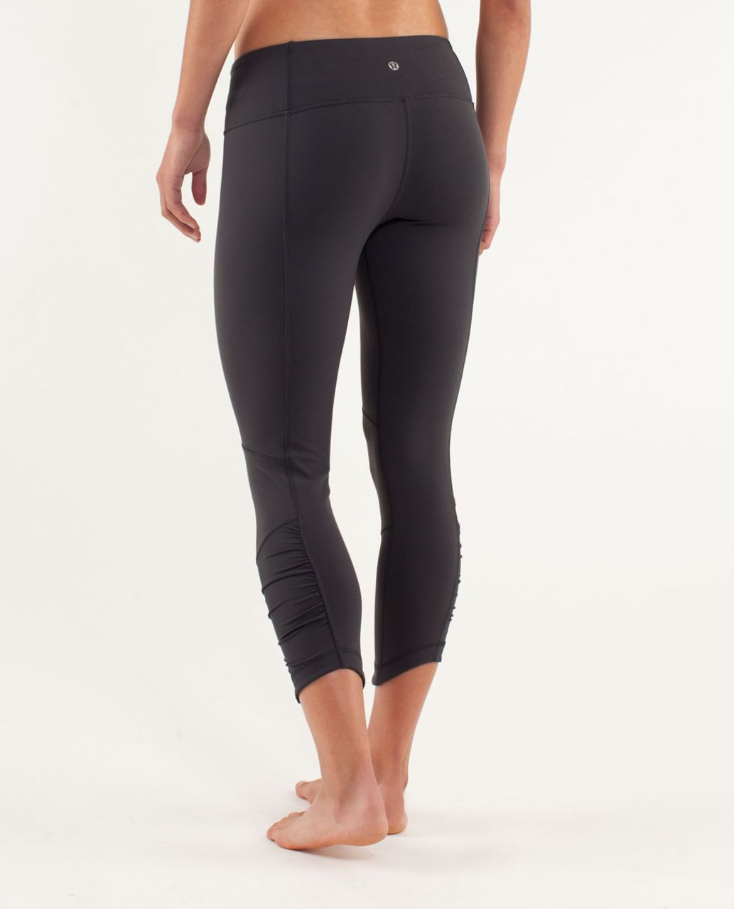 Lululemon Venus Crop - Deep Coal / Heathered Deep Coal