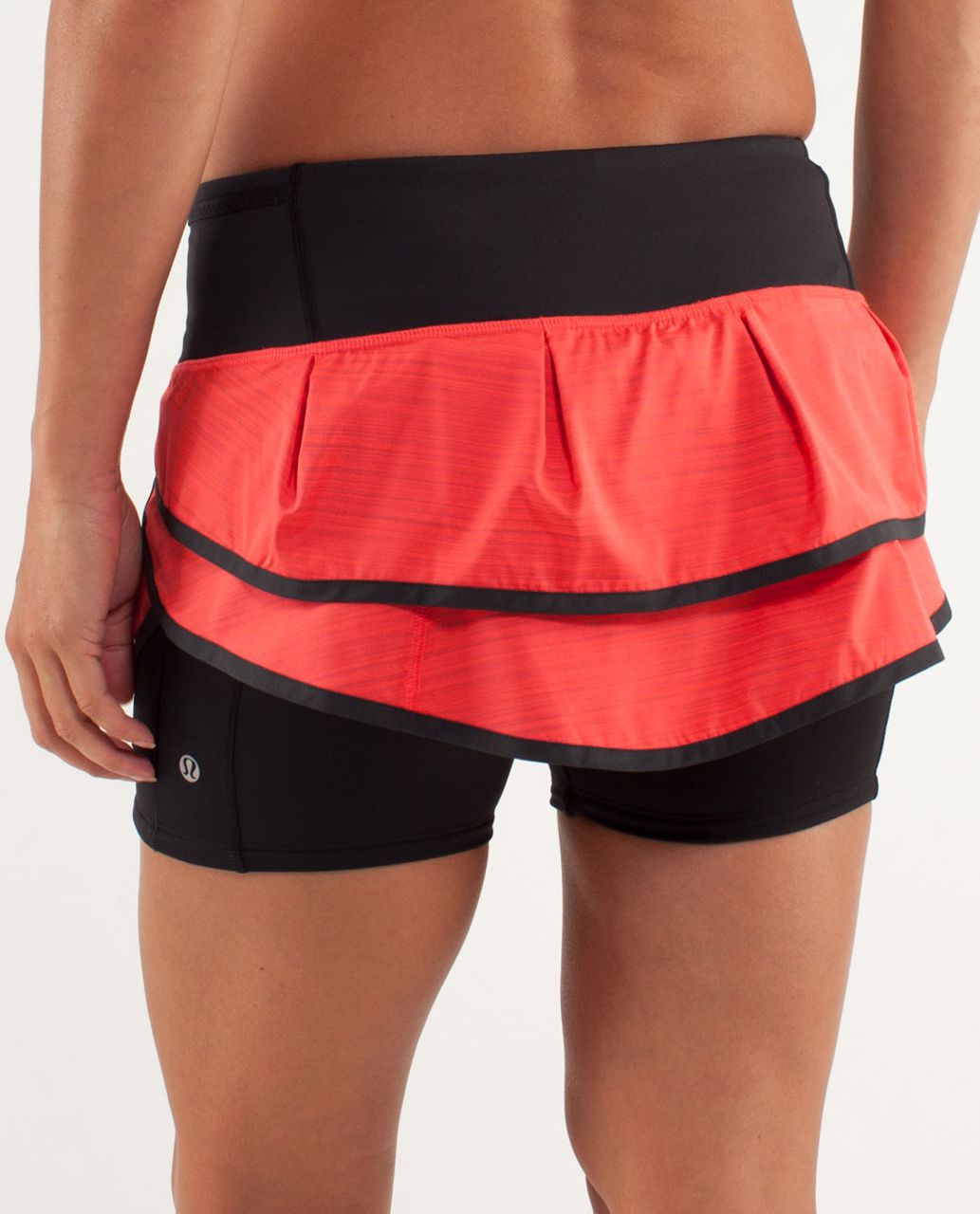 Lululemon Run:  Speed Squad Skirt - Twisted Stripe Flare / Black