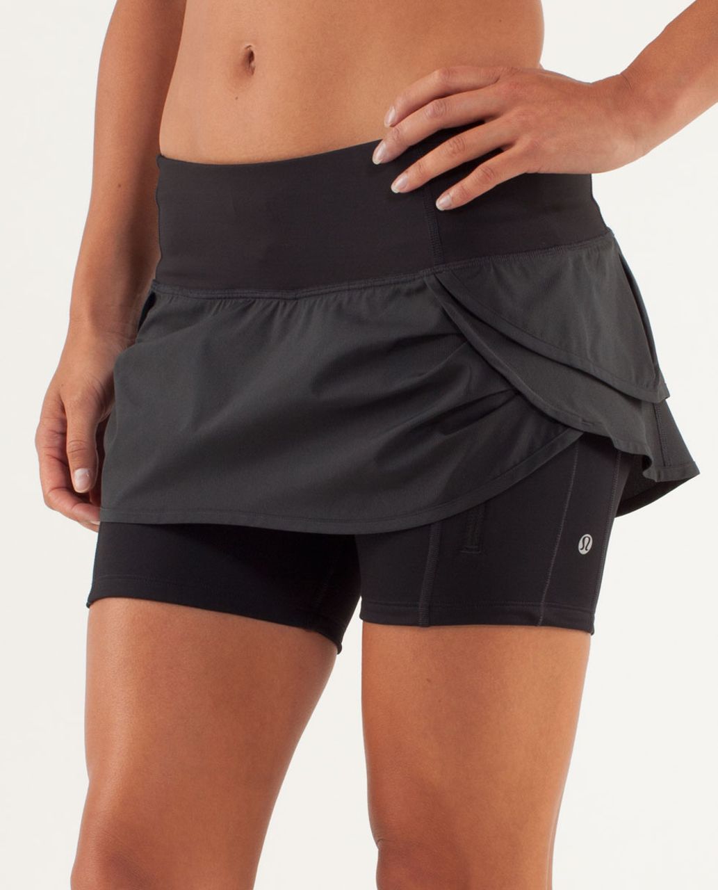 Lululemon Run Speed Squad Skirt Black Lulu Fanatics