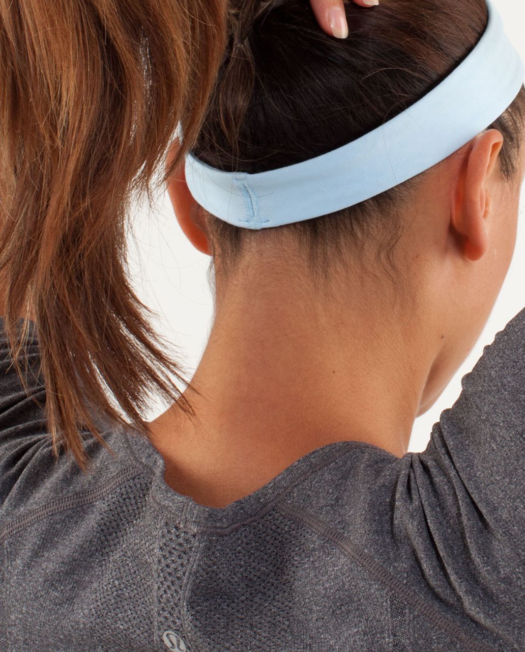 Lululemon Slipless Headband - Mini Squiggle Emboss Caspian Blue