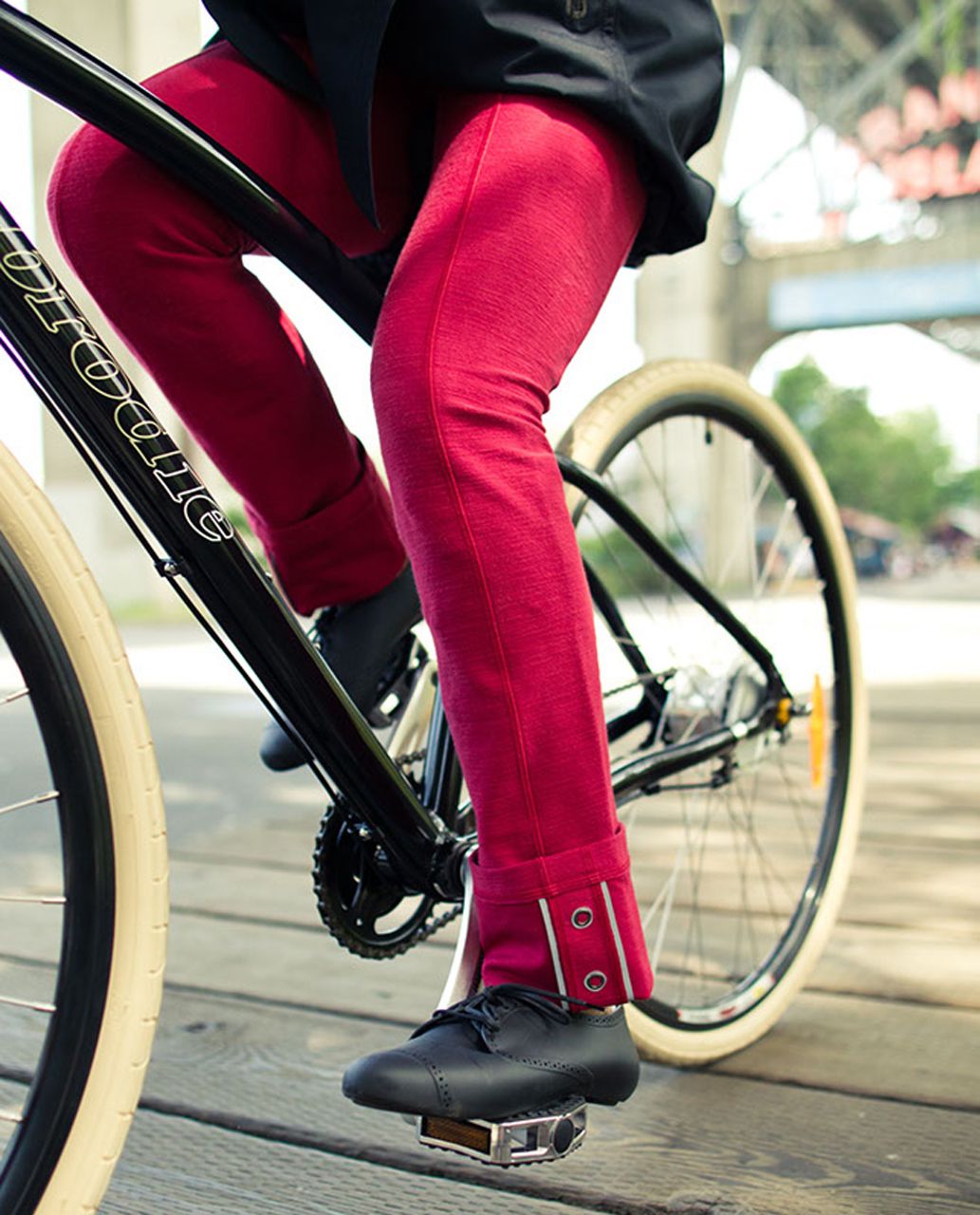 Lululemon Pedal Power Tight - Deepest Cranberry