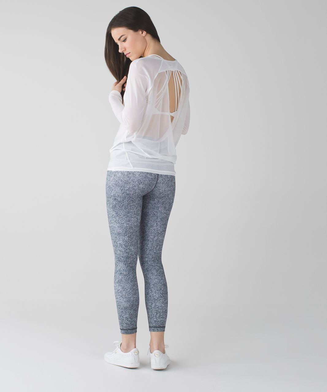 Lululemon High Times Pant - Rio Mist White Black