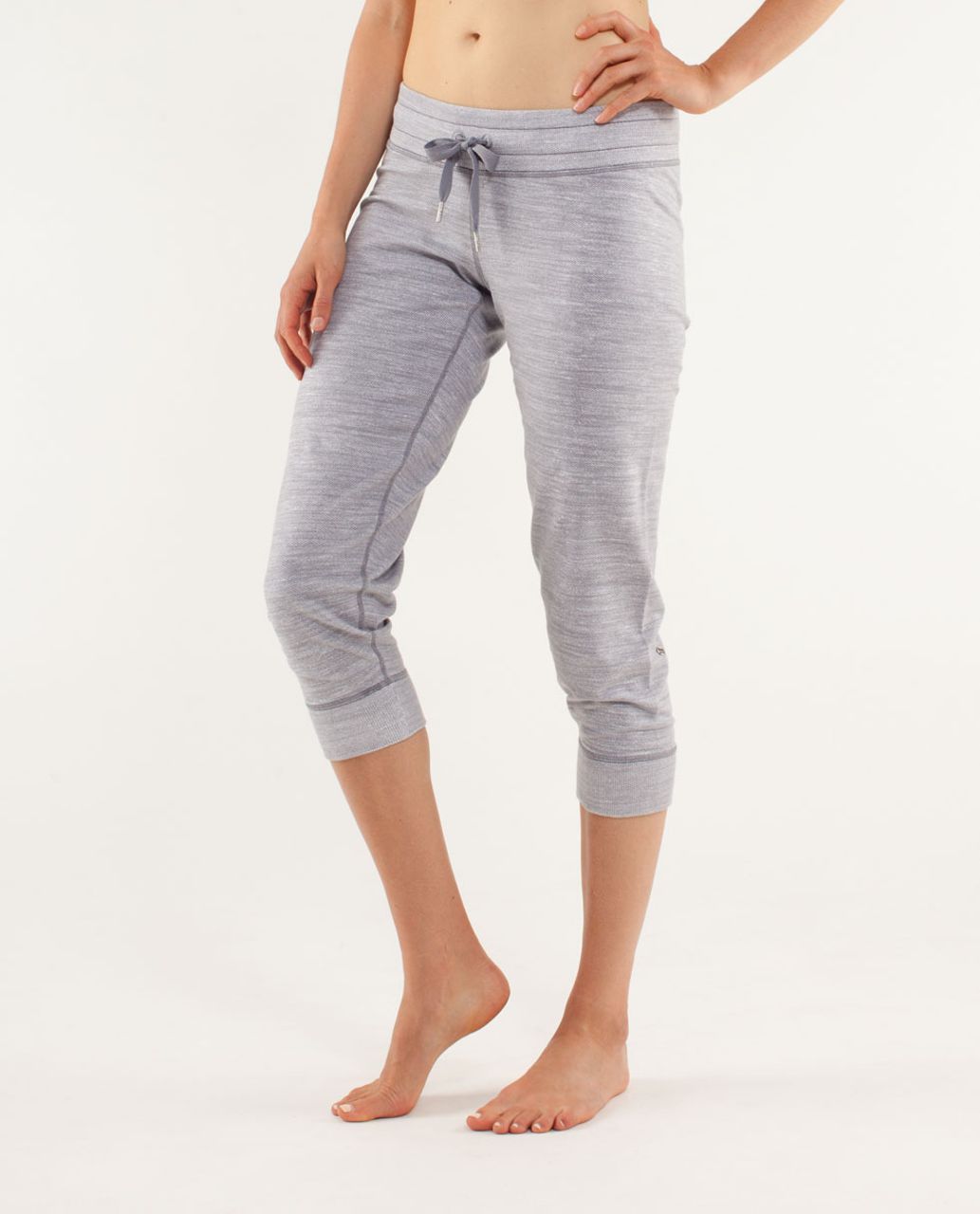 Lululemon Tea Lounge Crop - Commuter Denim White / Fossil