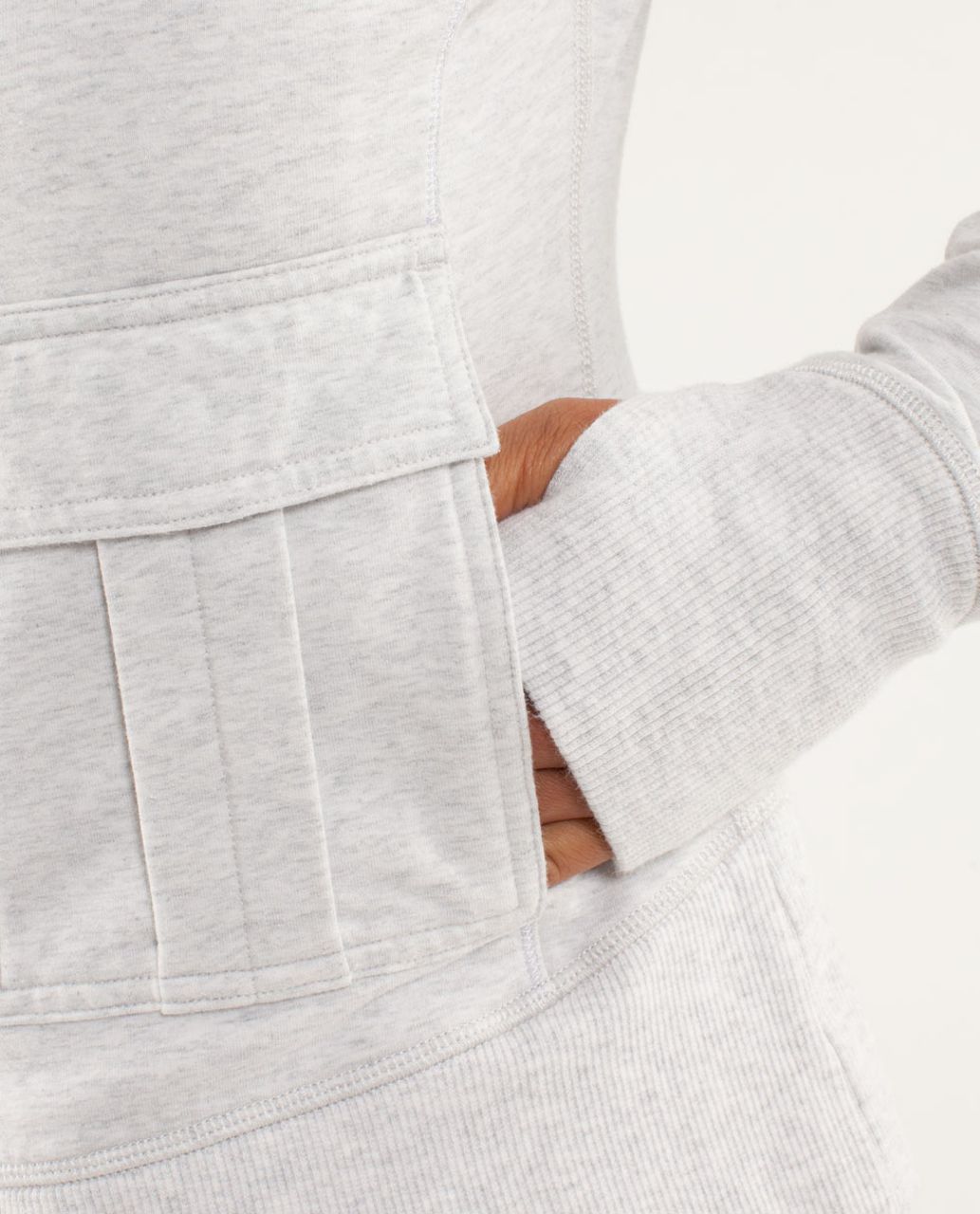 Lululemon Carry And Go Hoodie - Heathered White