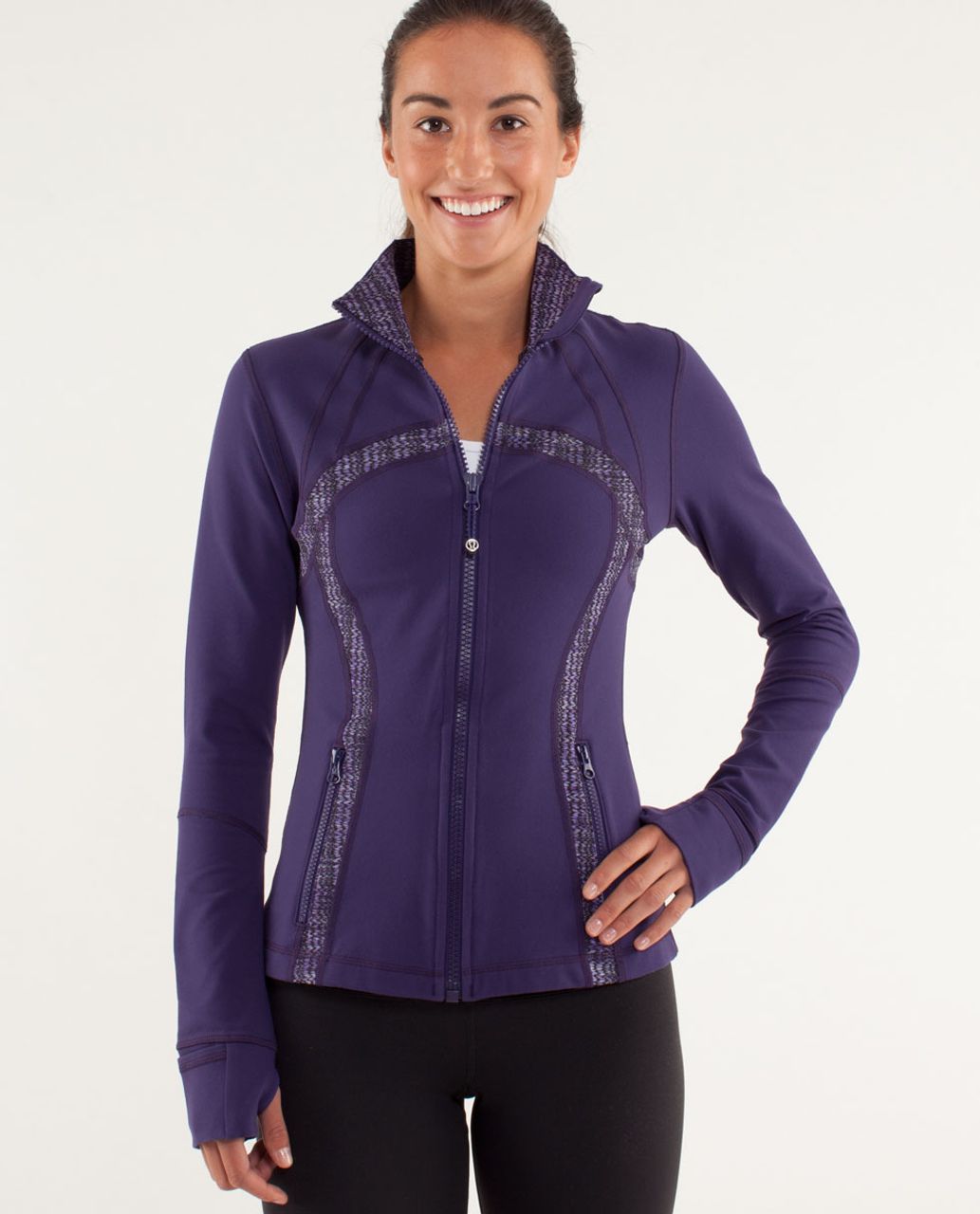 Lululemon Athletica Define Jacket Purple Black Currant Luon size 8 womens