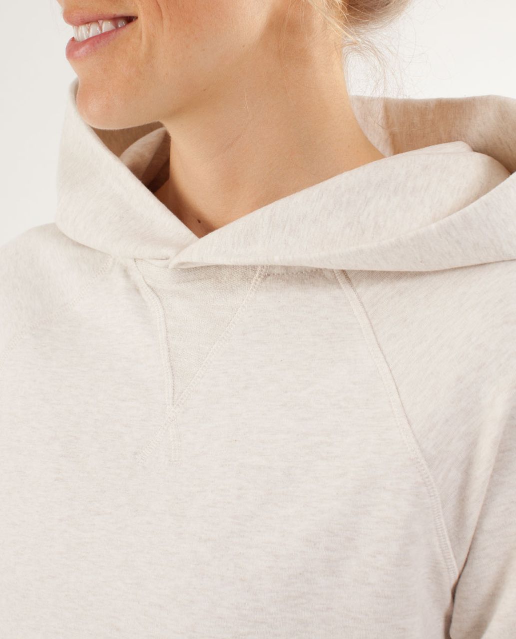 Lululemon Pull Me Over Hoodie - Heathered Polar Cream / Polar Cream