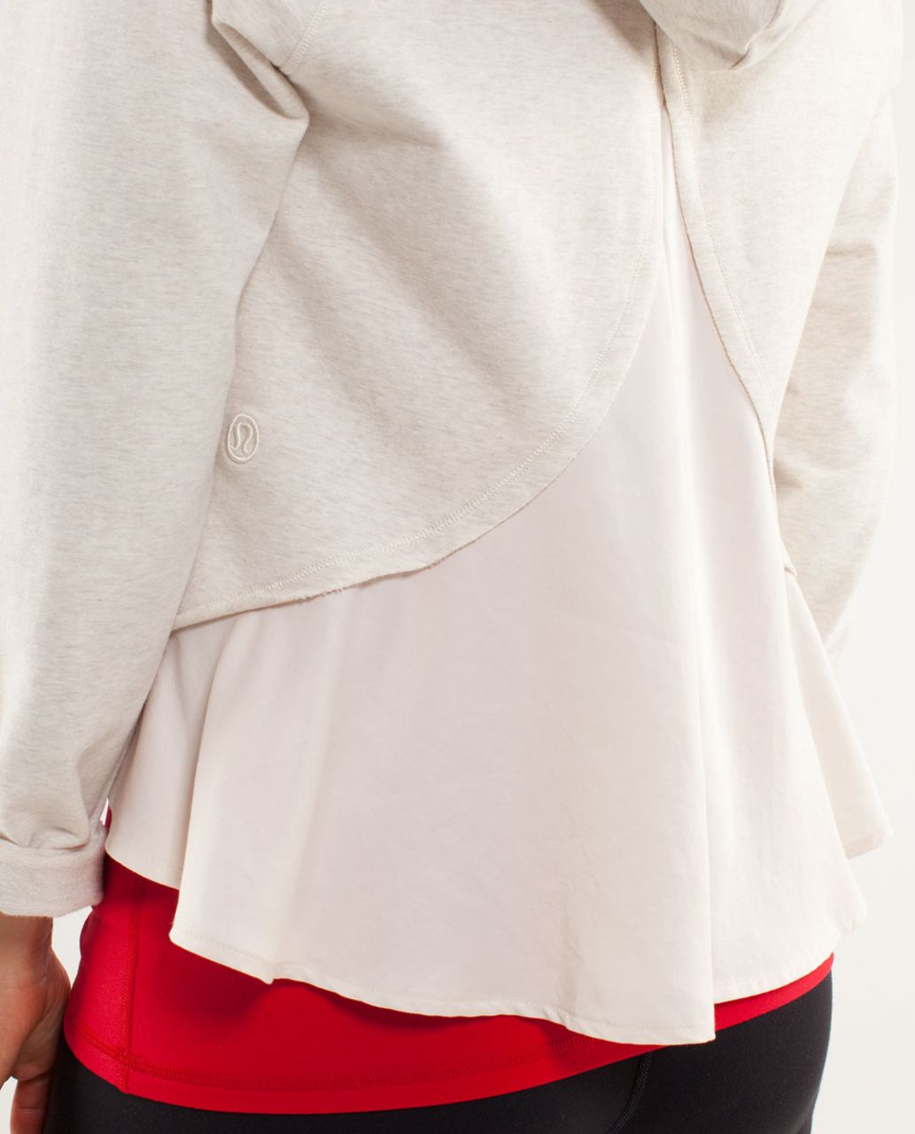 Lululemon Pull Me Over Hoodie - Heathered Polar Cream / Polar Cream