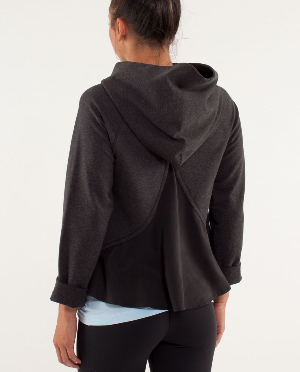 Lululemon Pull Me Over Hoodie - Heathered Black /  Black