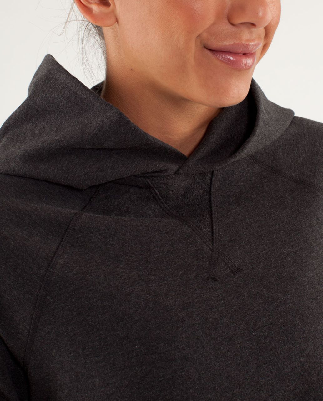 Lululemon Pull Me Over Hoodie - Heathered Black /  Black