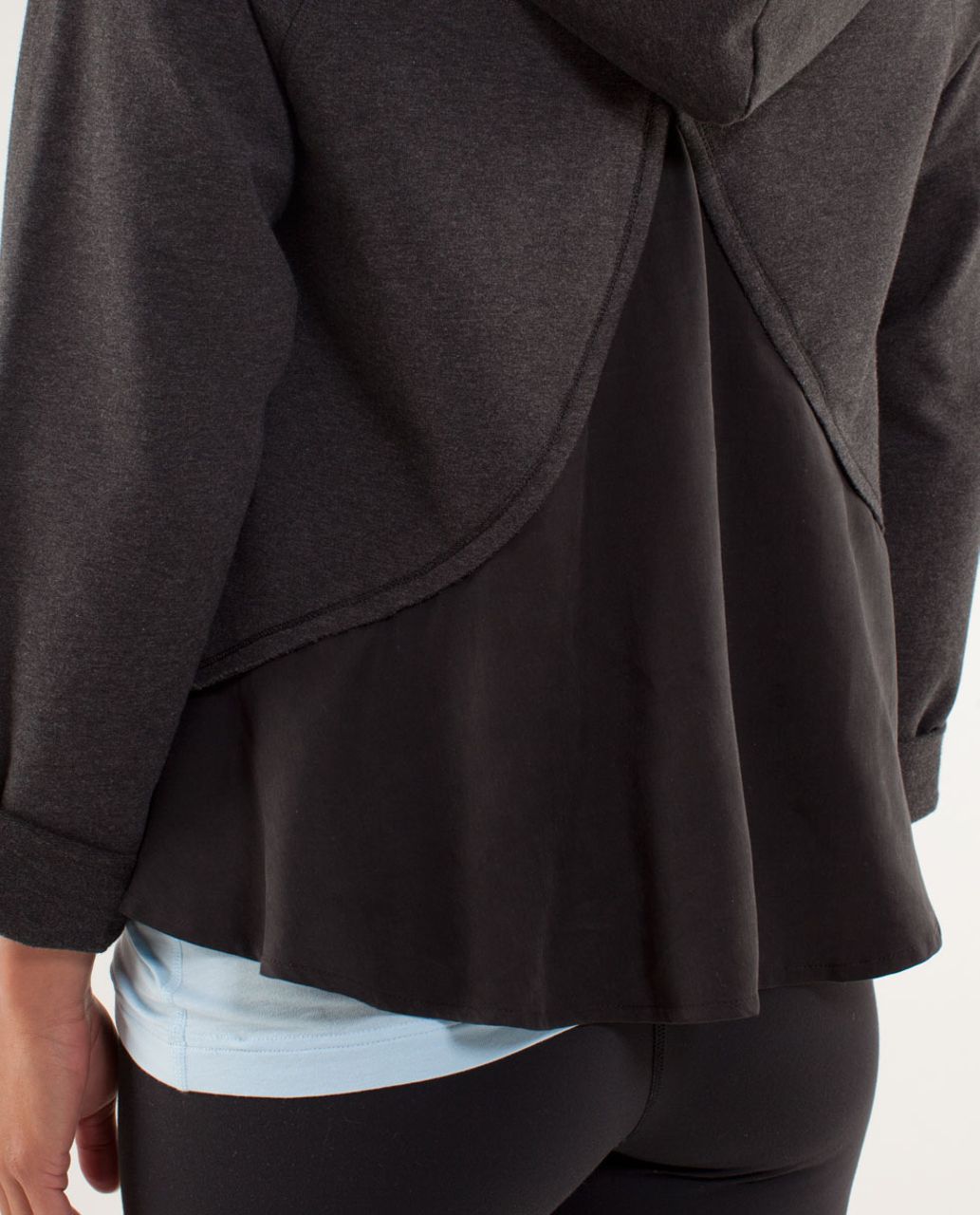 Lululemon Pull Me Over Hoodie - Heathered Black /  Black