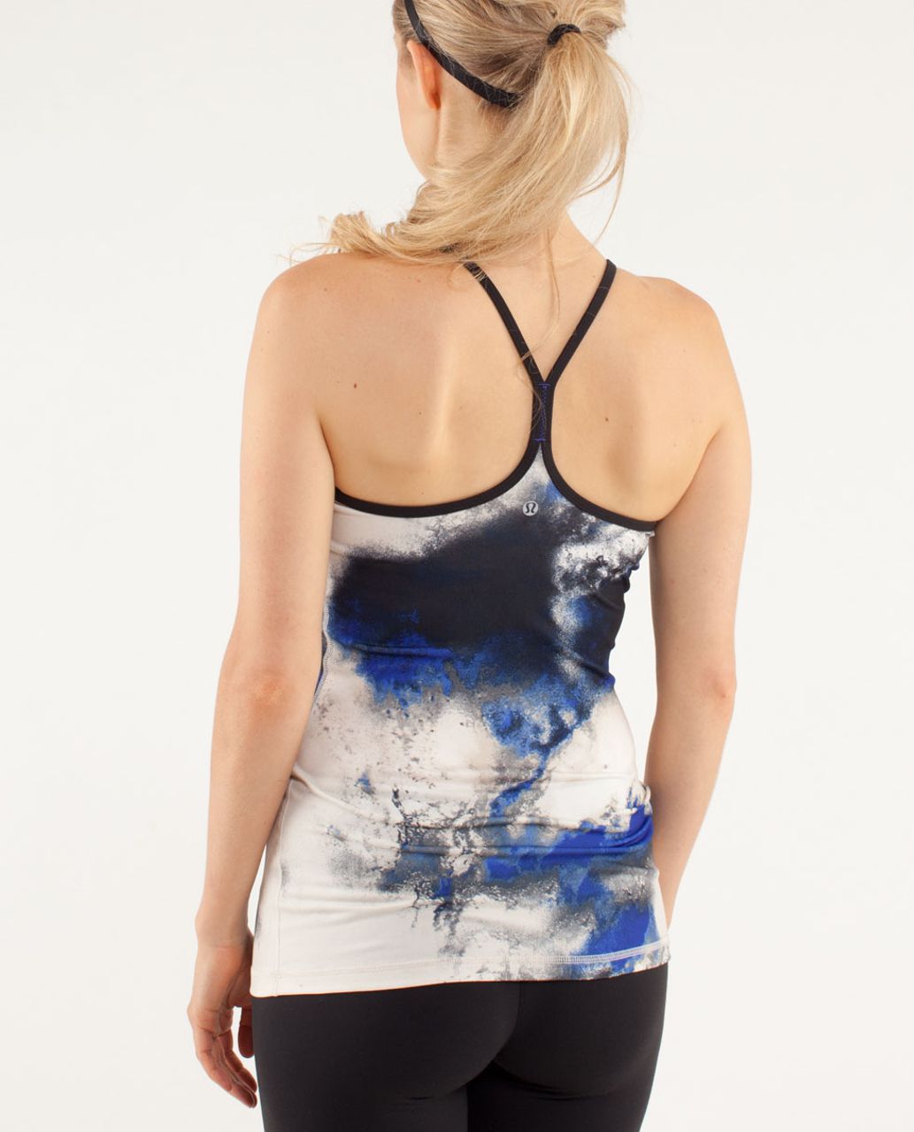 Lululemon Power Y Tank *Luon Light - Milky Way Multi / Black