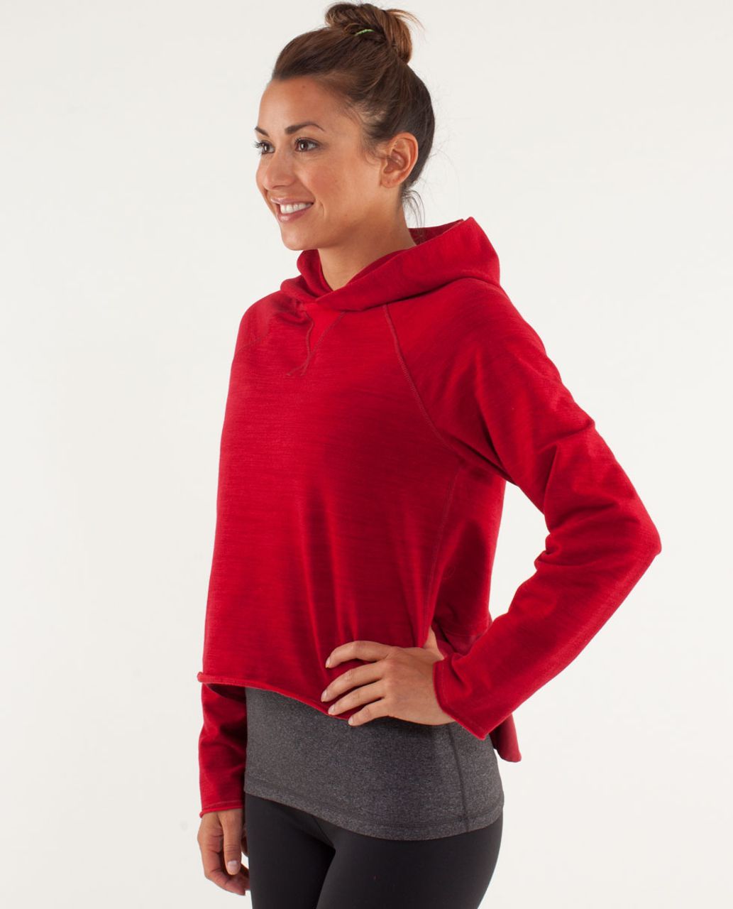 Lululemon Pull Me Over Hoodie - Commuter Denim Deepest Cranberry / Deepest Cranberry