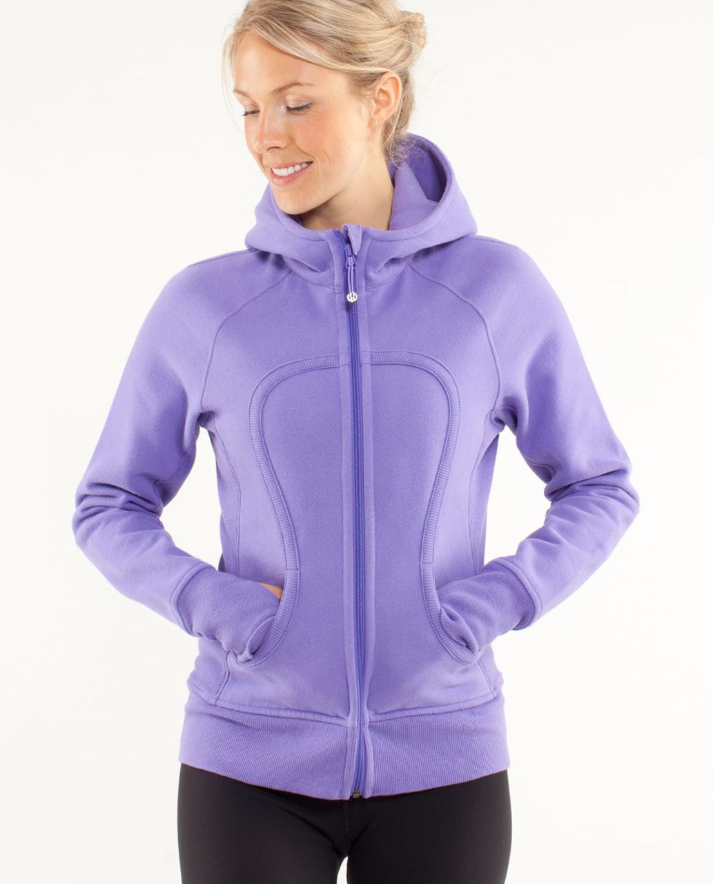 Lululemon Scuba Hoodie 6 Dip Dye Purple /Black “Love Every Moment