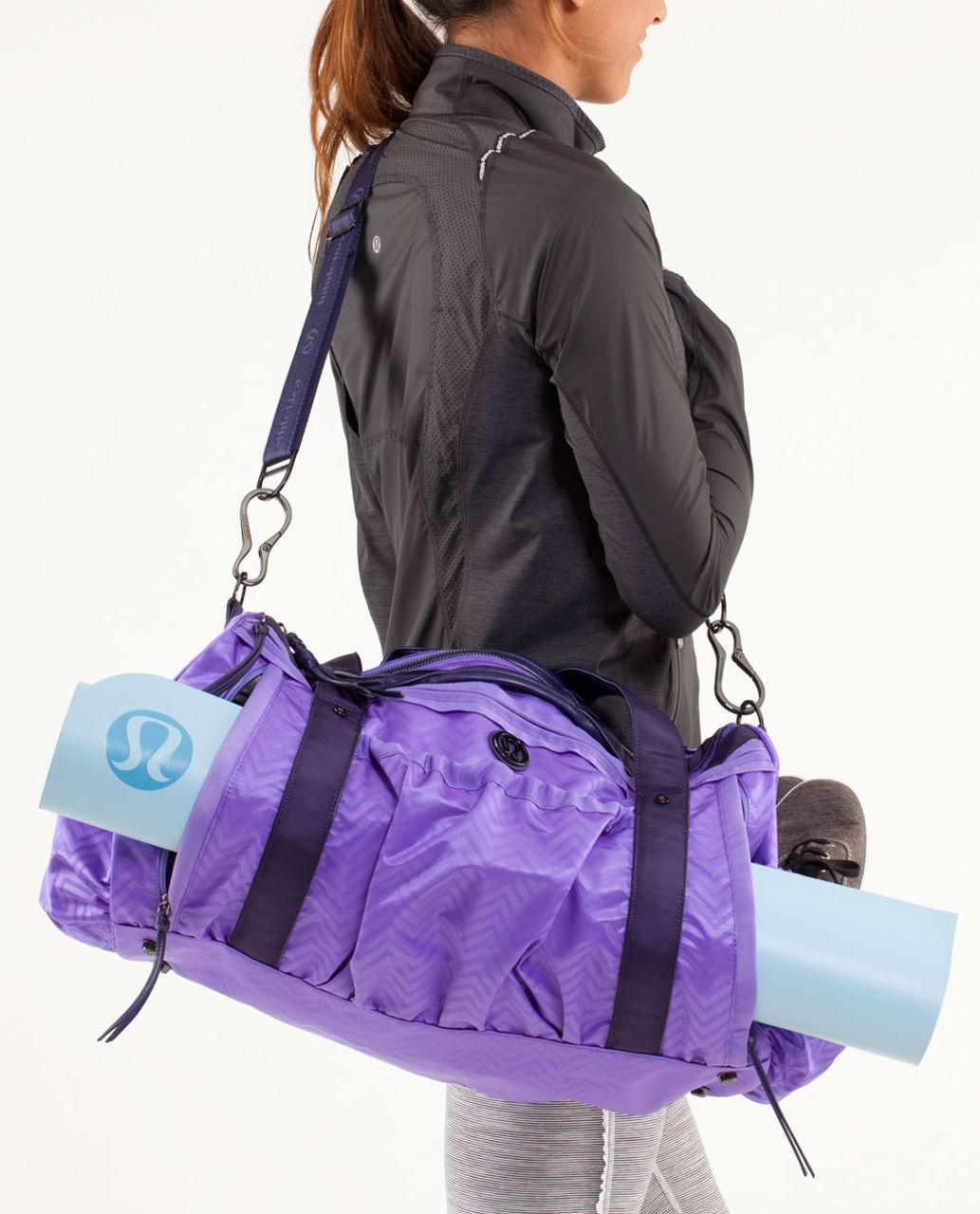 Lululemon Keep On Running Duffel - Squiggle Emboss Power Purple