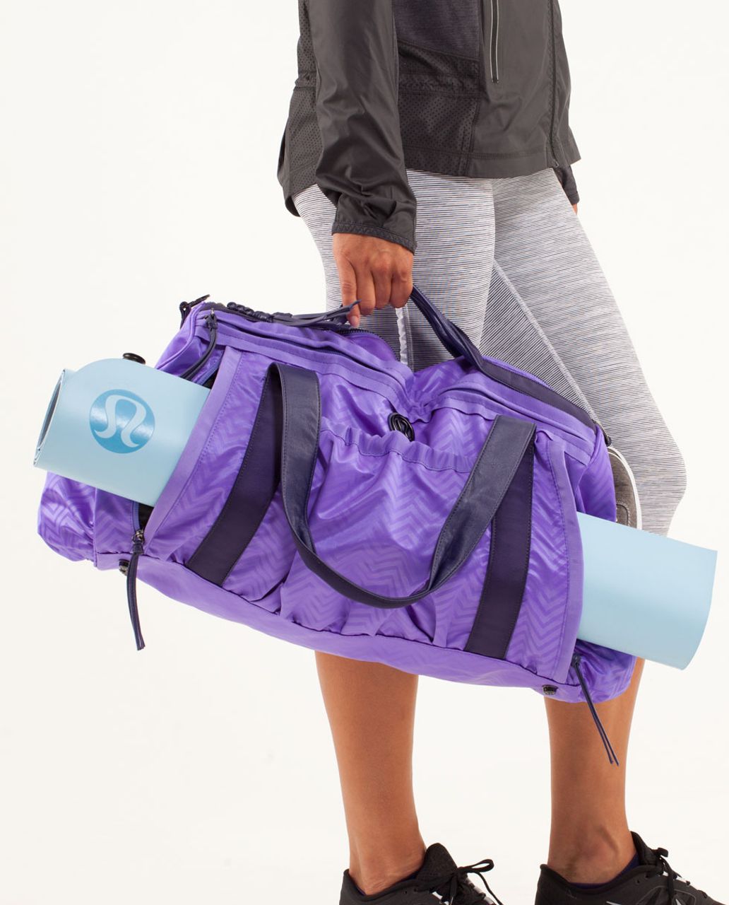 Lululemon Keep On Running Duffel - Squiggle Emboss Power Purple