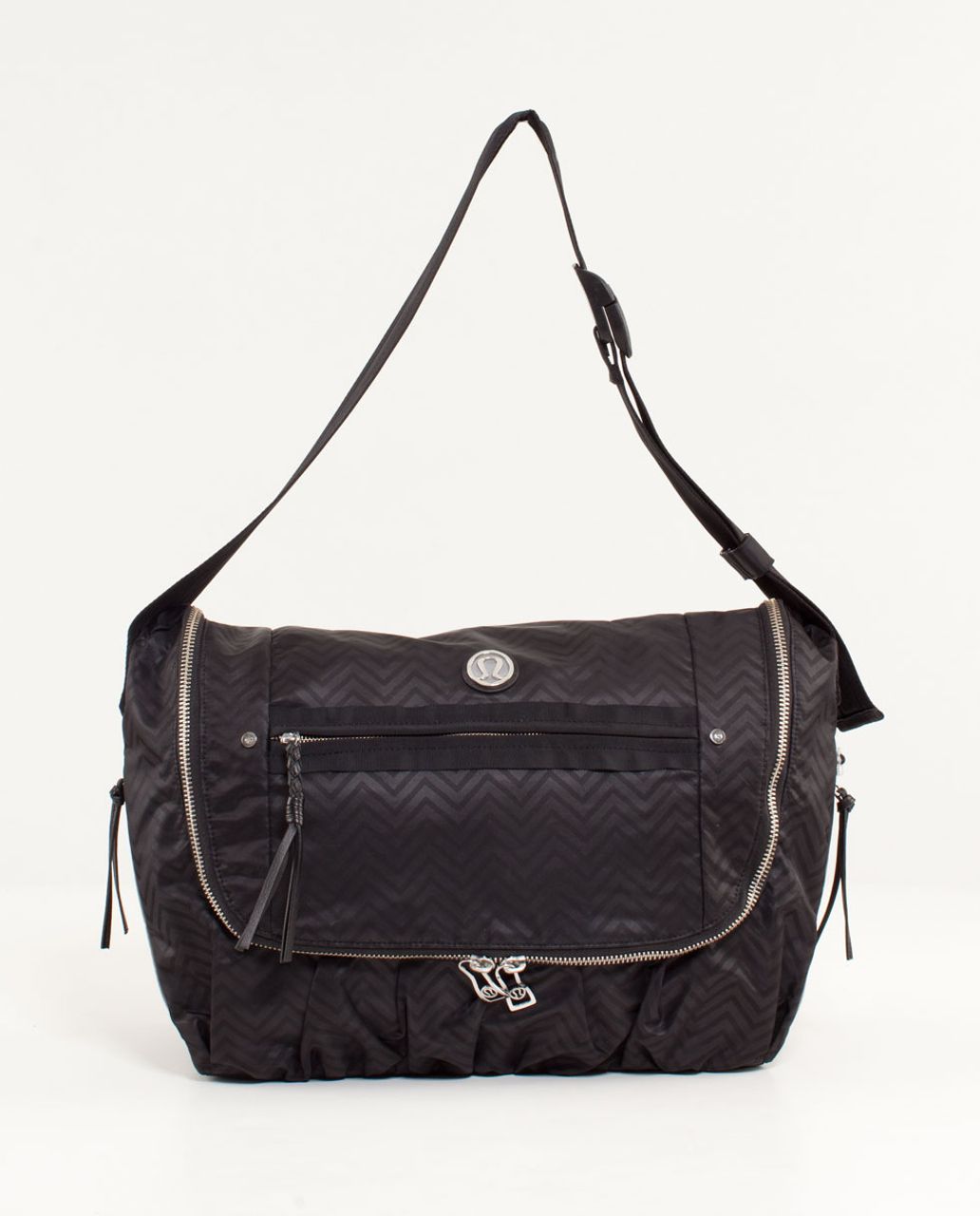 Lululemon Yoga Moto Messenger - Squiggle Emboss Black