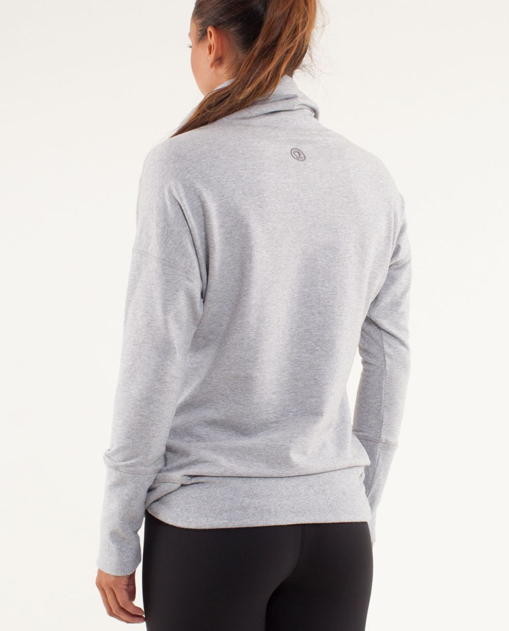 Lululemon Run:  Rest Day Pullover - Heathered Fossil