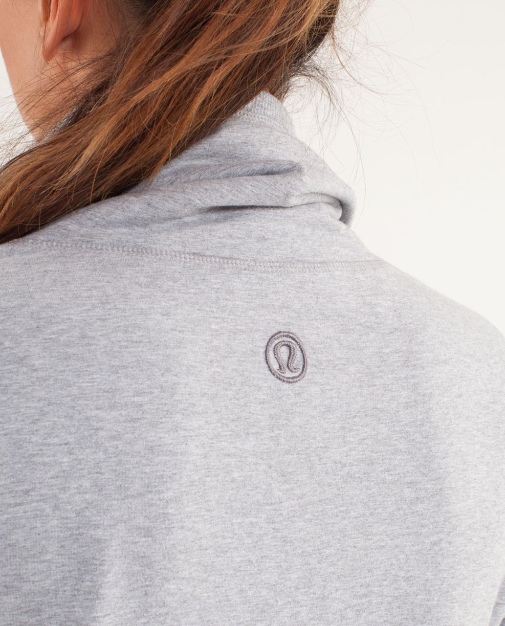 Lululemon Run:  Rest Day Pullover - Heathered Fossil