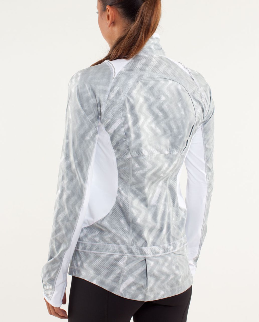 Lululemon Run:  Nothin' But Run Jacket - Blazer Print / White