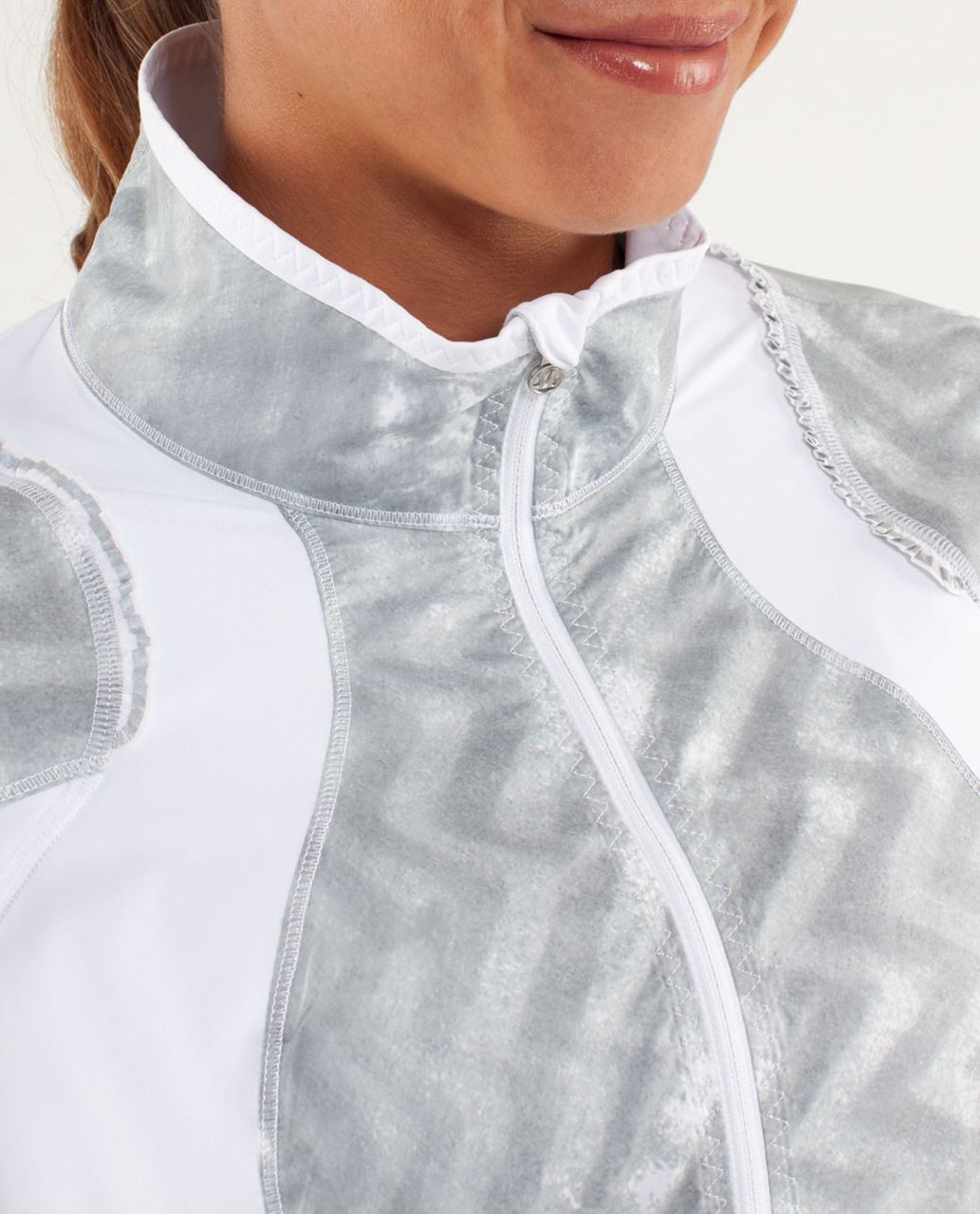 Lululemon Run:  Nothin' But Run Jacket - Blazer Print / White