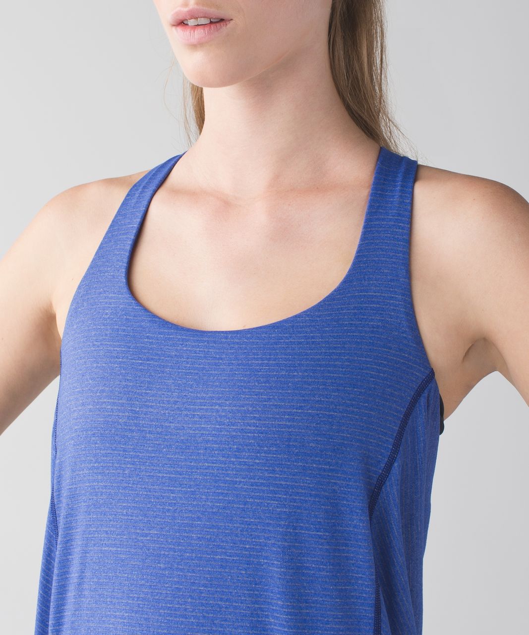 Lululemon Wild Tank - Heathered Sapphire Blue / Mini Coast Camo Deep Navy Black / Sapphire Blue