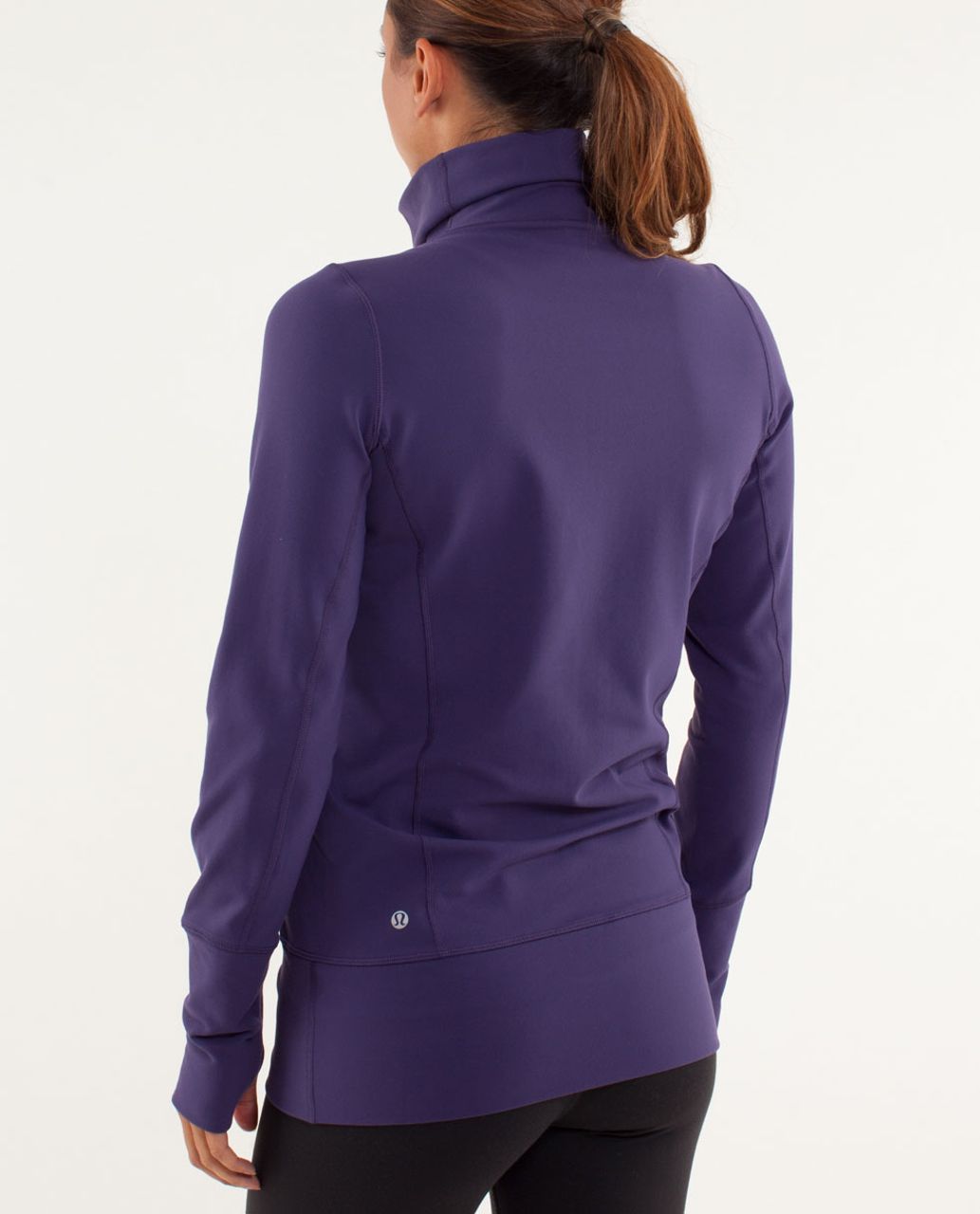 Lululemon Origami In Stride Purple Activewear 2-Way Full Zip Womens Jacket  Sz. 4