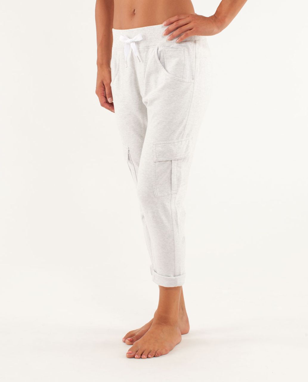 Lululemon Carry And Go Pant - Heathered White - lulu fanatics