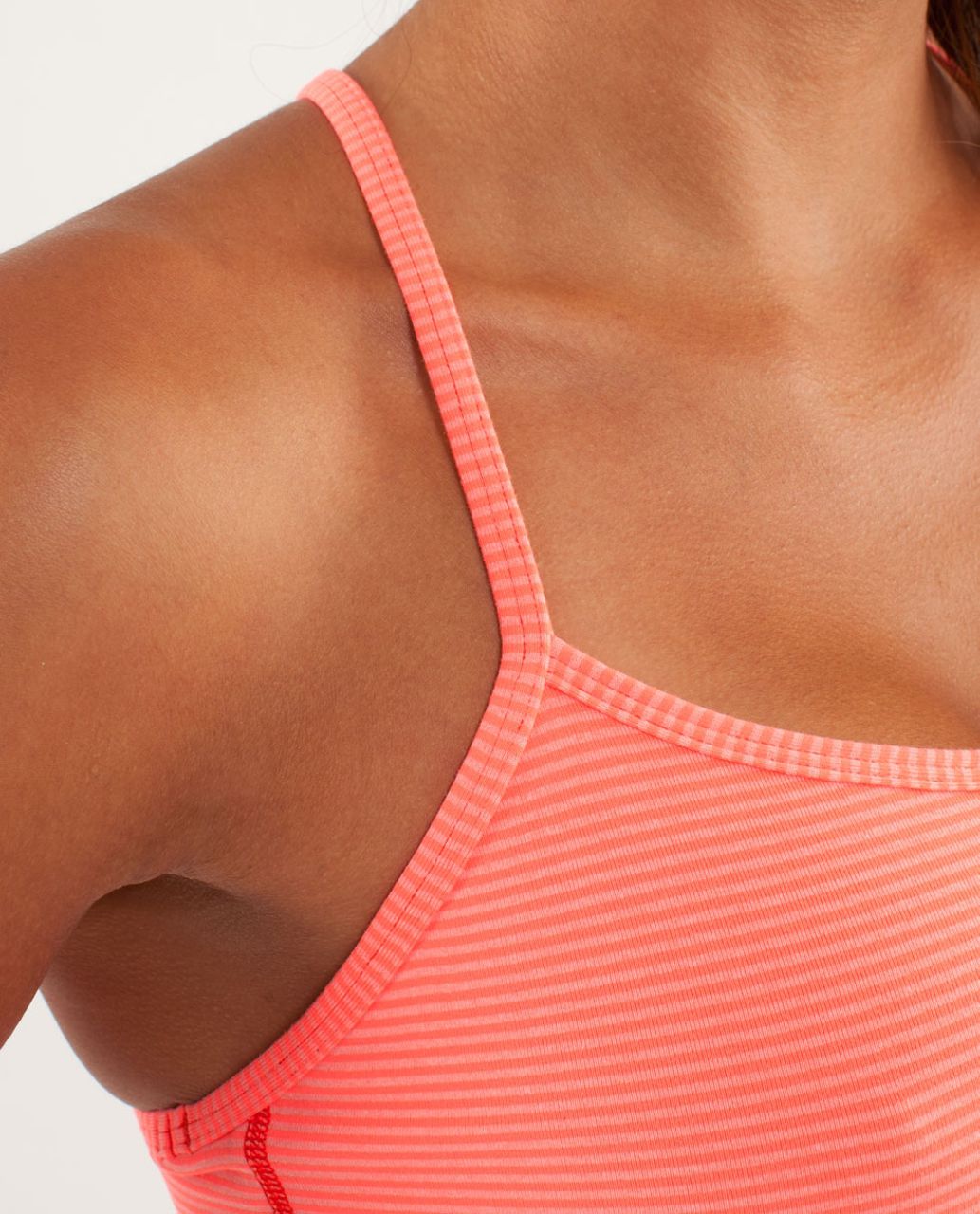 Lululemon Power Y Tank *Luon Light - Tonka Stripe Flare / Heathered Flare