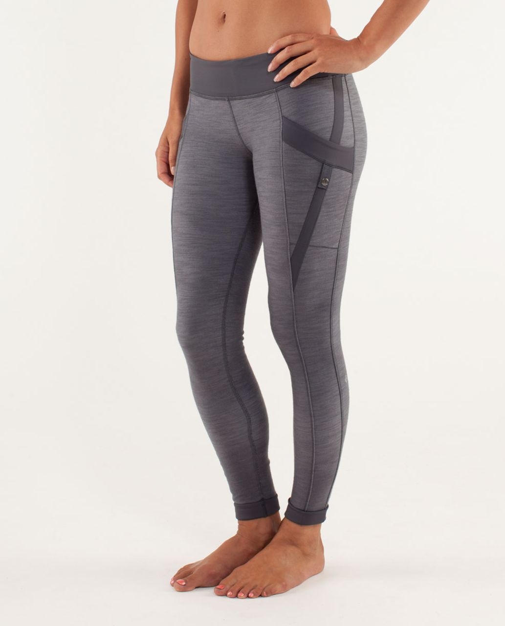 Lululemon Warrior Pant - Coal Fossil Slub Denim / Coal