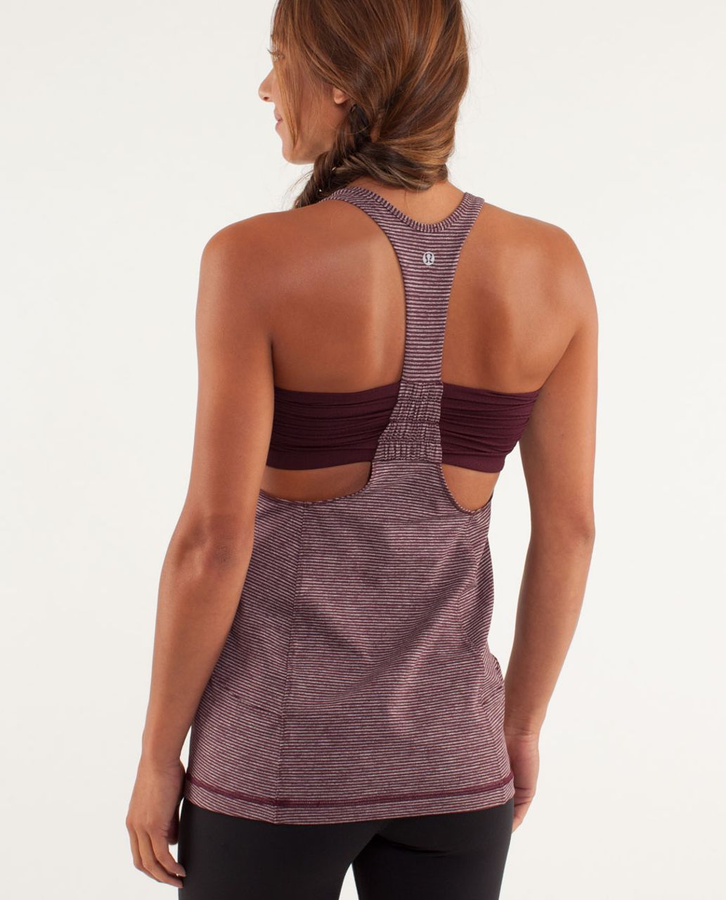 Lululemon Turbo Tank - Tonka Stripe Bordeaux Drama / Heathered Bordeaux Drama / Bordeaux Drama