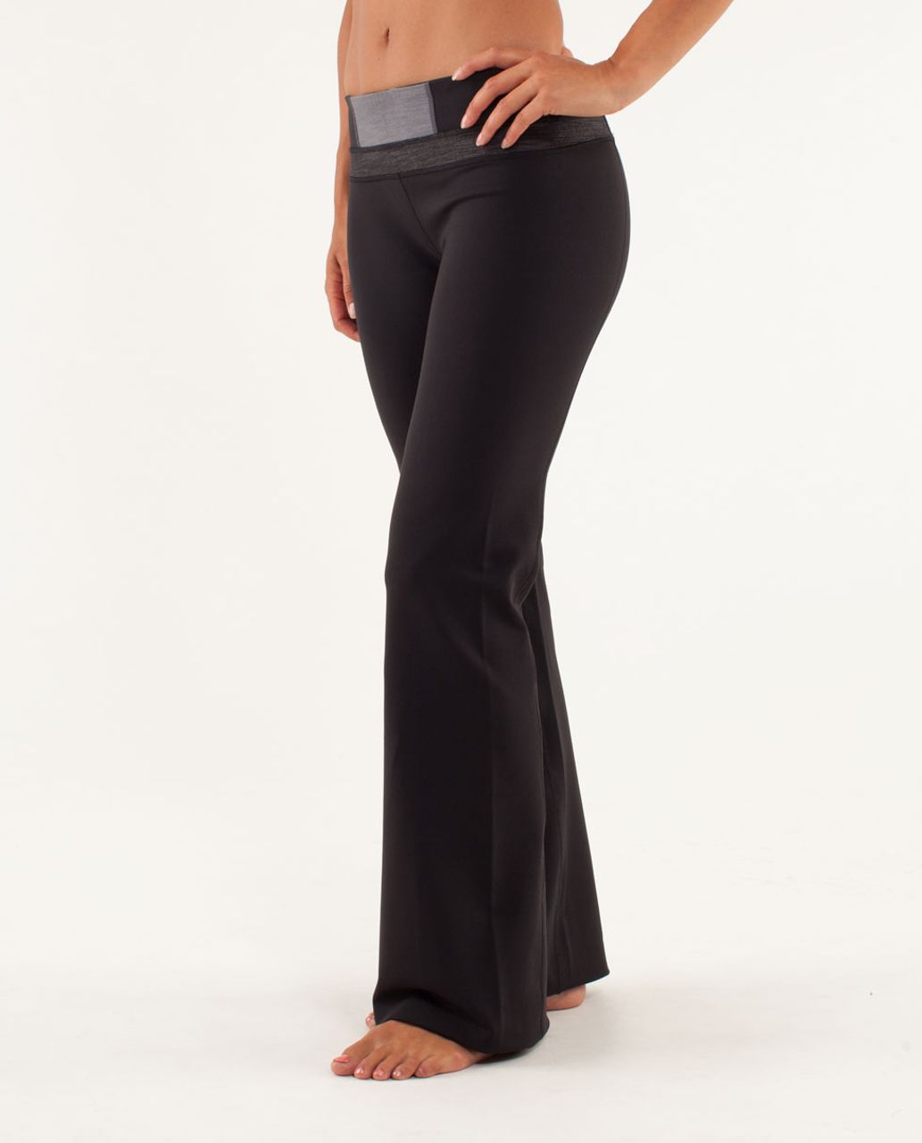 Lululemon Groove Pant (Regular) - Black / Fall 12 Quilt 12 / Black Slub  Denim - lulu fanatics