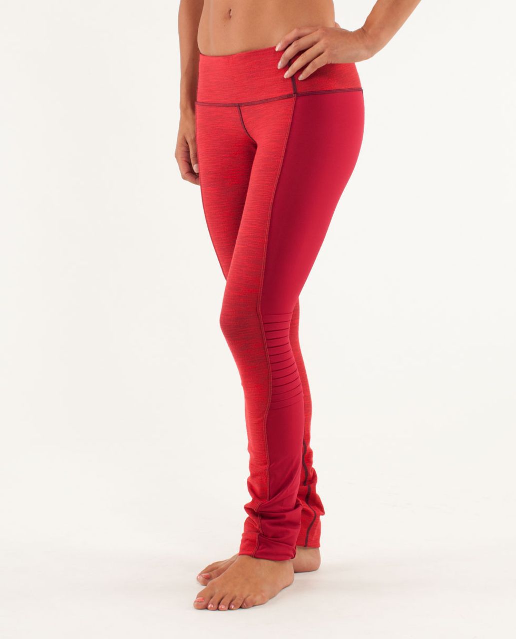 Lululemon Virtue Energy Pant - Deepest Cranberry Slub Denim - lulu fanatics