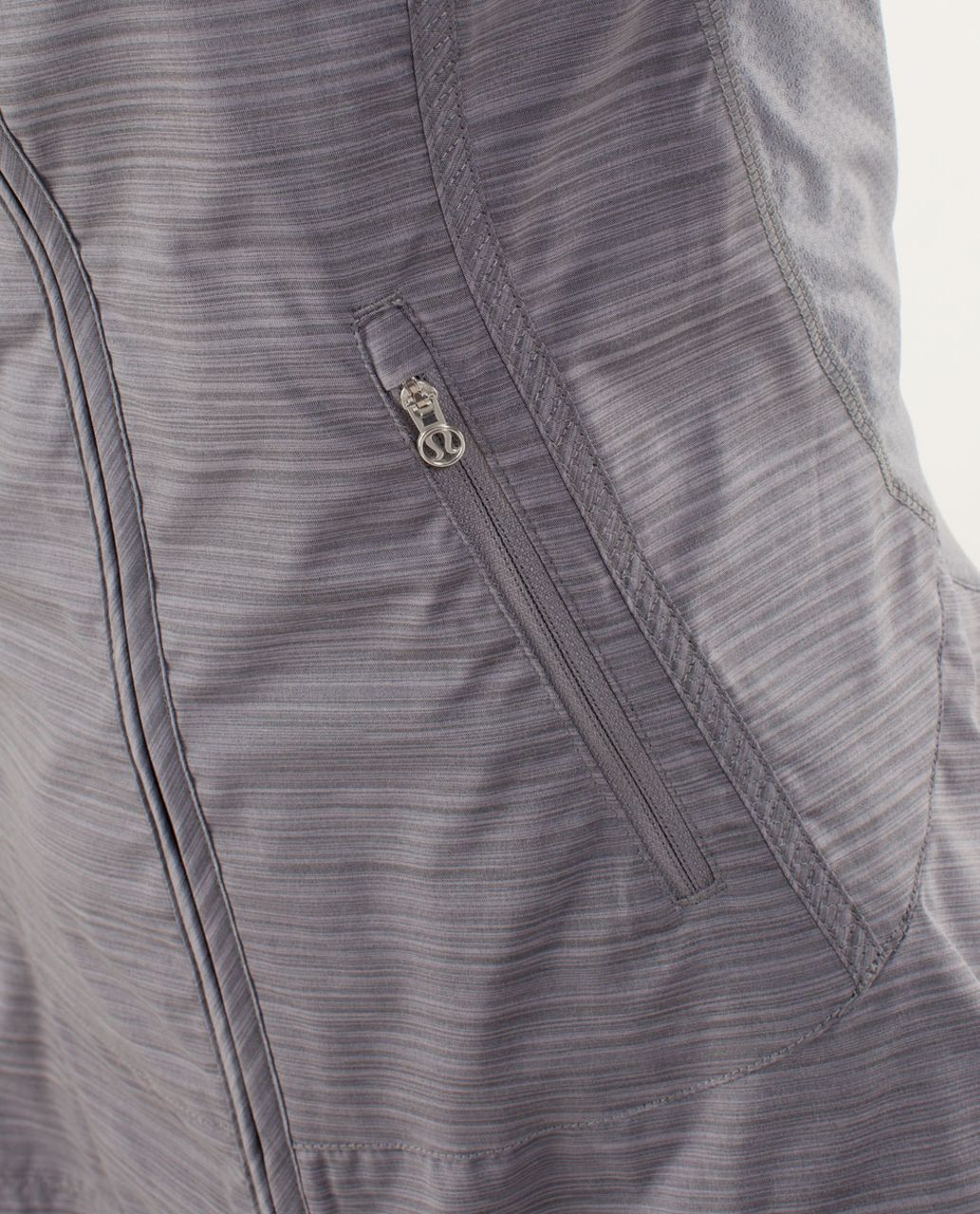 Lululemon Run:  Make A Break Jacket - Twisted Stripe Fossil / Fossil