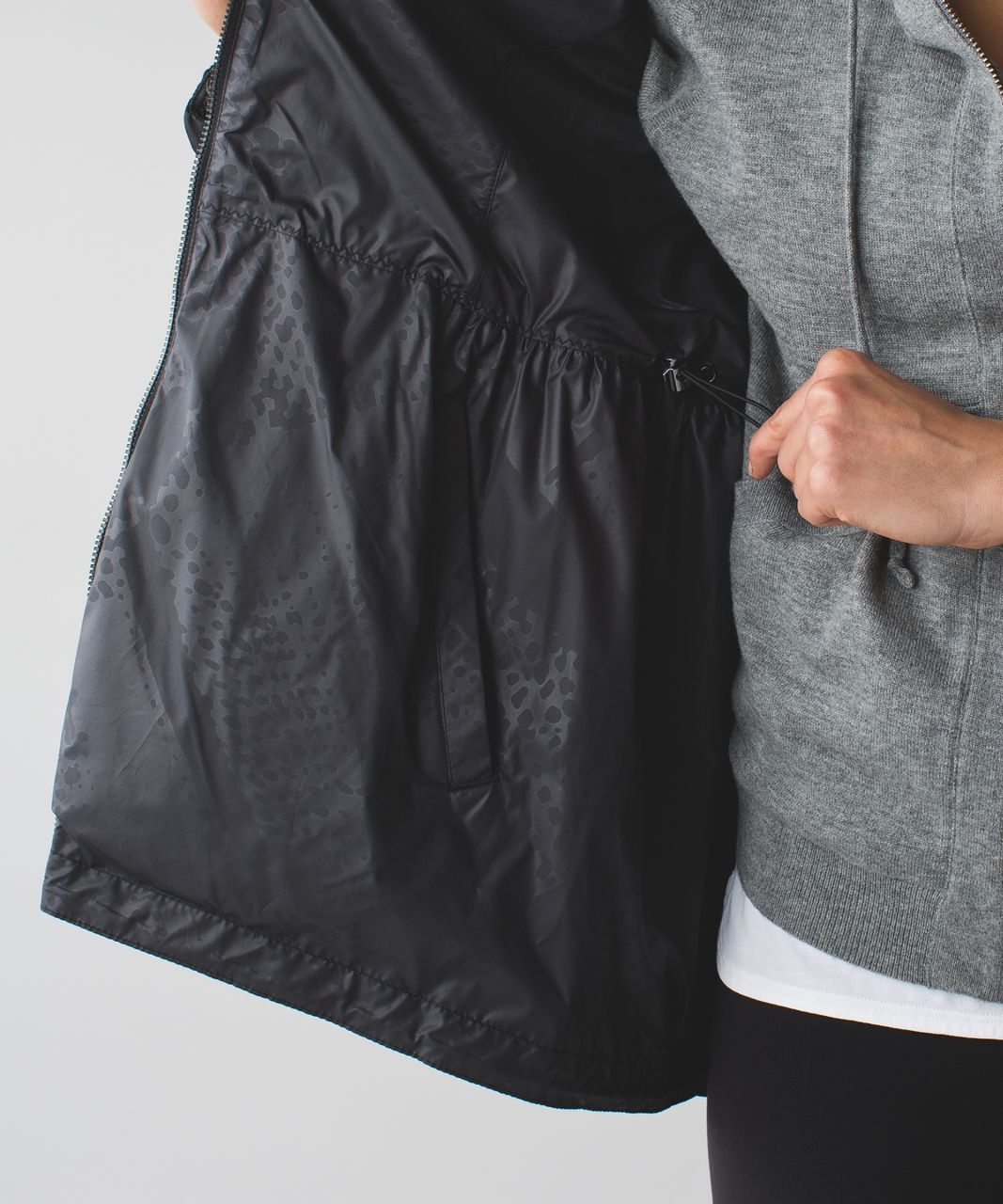 Lululemon Rain for Daze Jacket - Black / Static Mist Dark Slate Black