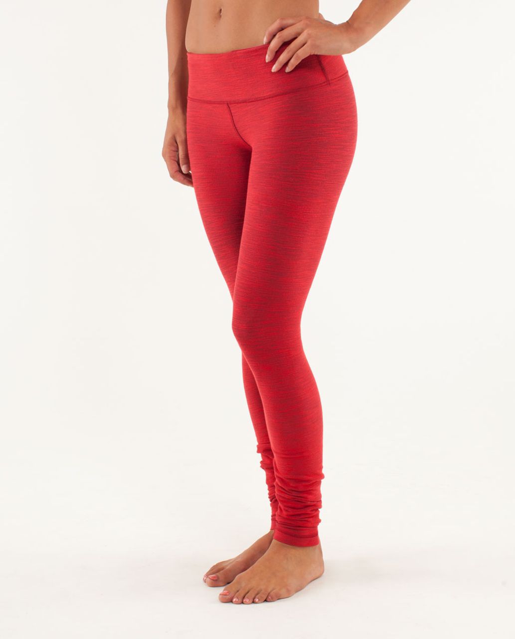 Lululemon Wunder Under Pant *Denim - Deepest Cranberry Slub Denim