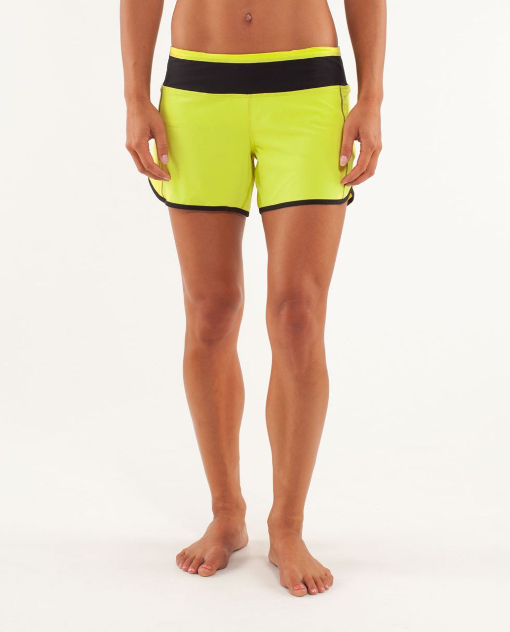 Lululemon Turbo Run Short - Split Pea / Black