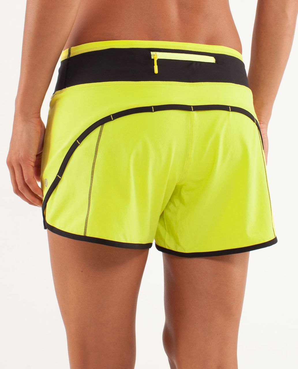 Lululemon Turbo Run Short - Split Pea / Black