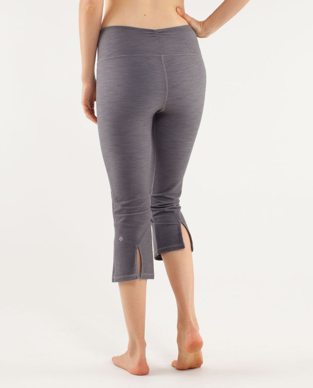 Lululemon Gather & Crow Crop *Denim - Coal Fossil Slub Denim / Ziggy Wee  Greys - lulu fanatics