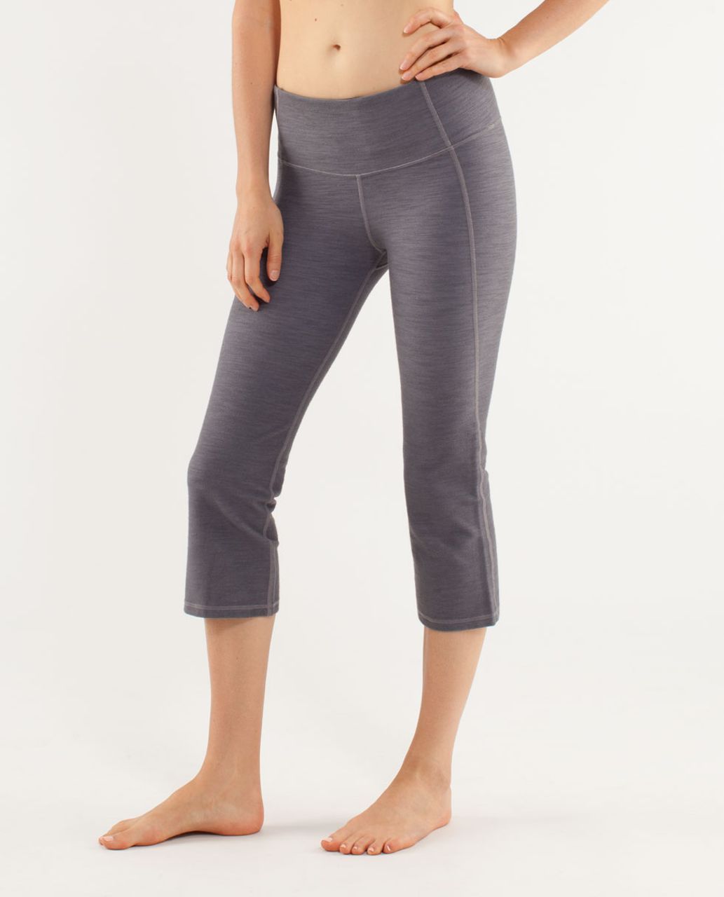 Lululemon Gather & Crow Crop *Denim - Coal Fossil Slub Denim / Ziggy Wee Greys