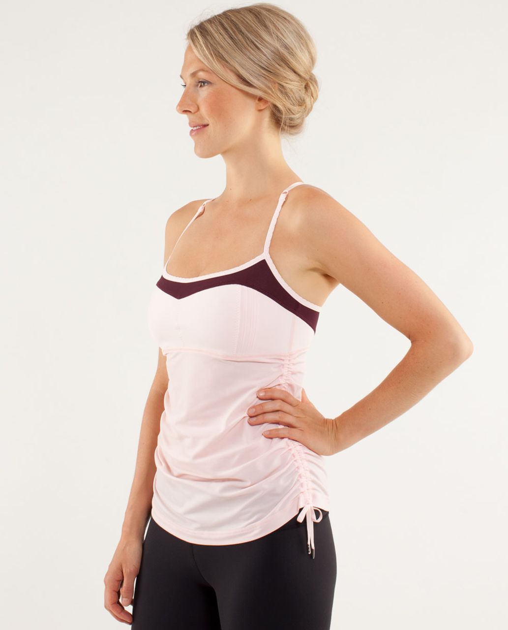 Lululemon Hot Spell Tank - Pretty Pink / Bordeaux Drama