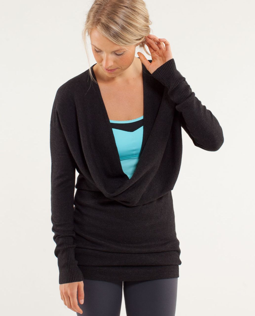 Lululemon Knit Blend Textured Pulllover - Heathered Desert Sun - lulu  fanatics