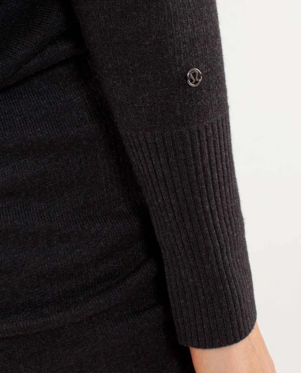 Lululemon Serenity Sweater Wrap - Heathered Black / Coal