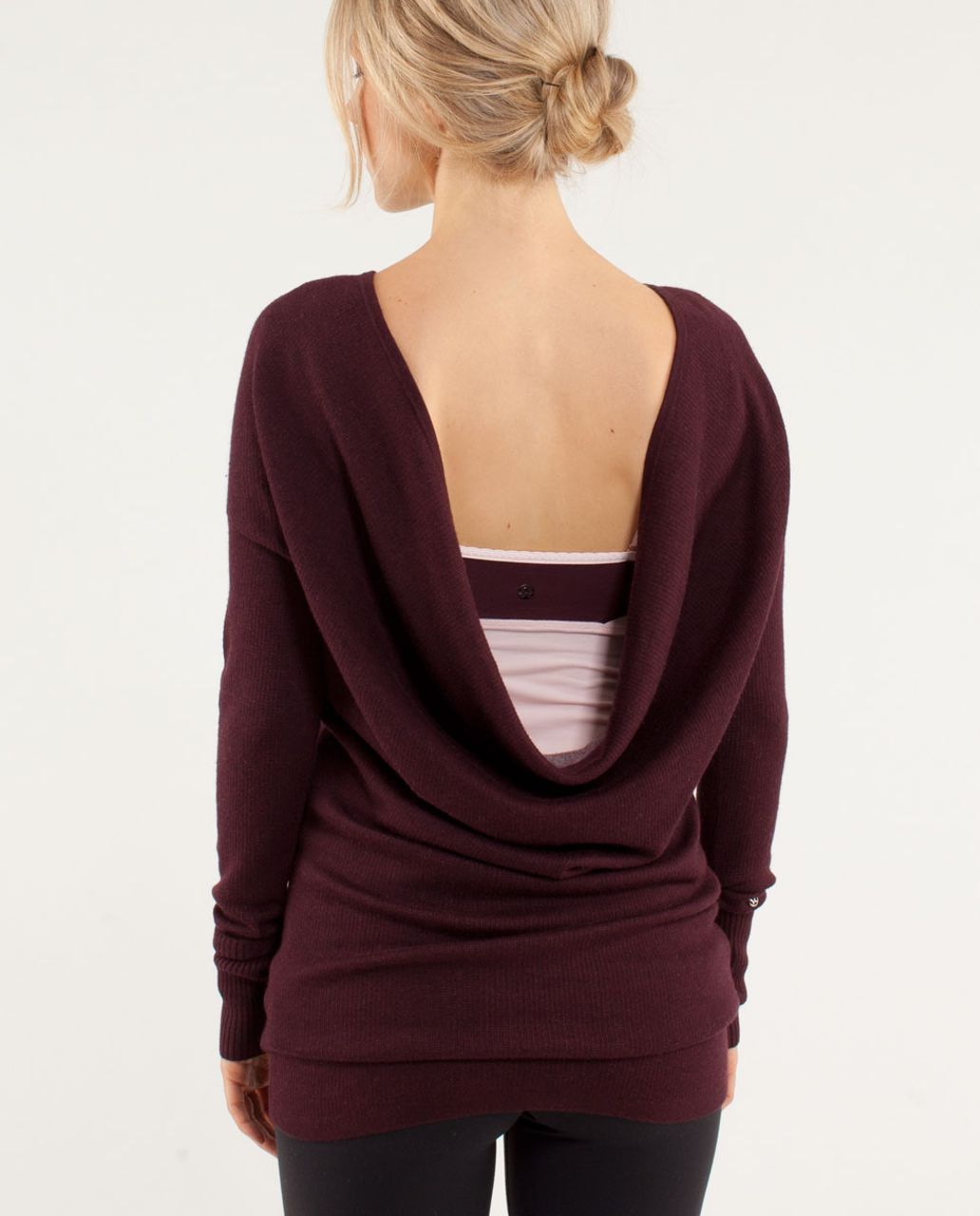 Lululemon Serenity Sweater Wrap - Heathered Bordeaux Drama / Heathered Pretty Pink