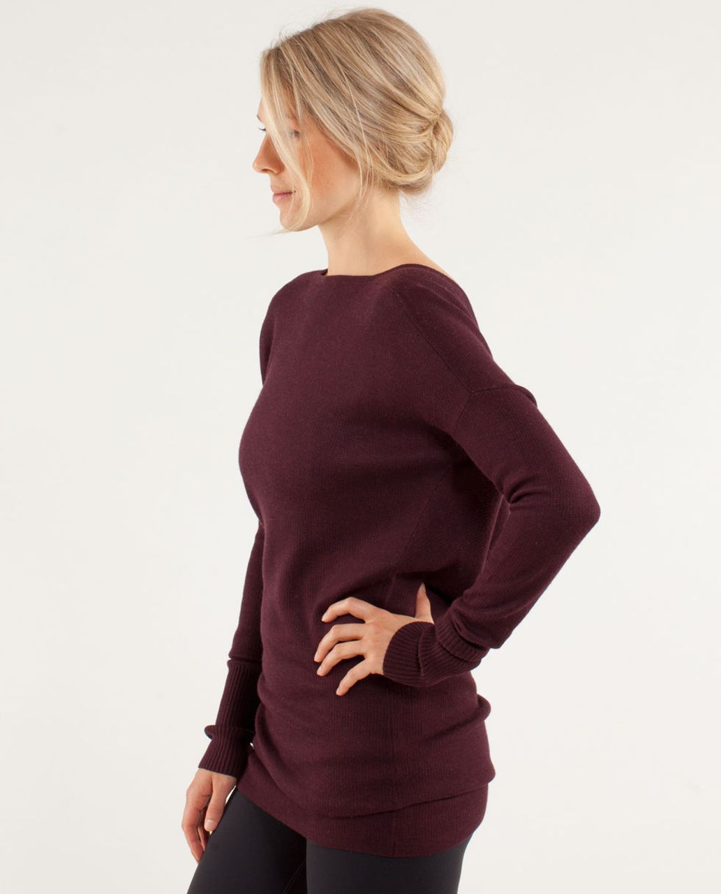 Lululemon Serenity Sweater Wrap - Heathered Bordeaux Drama / Heathered Pretty Pink