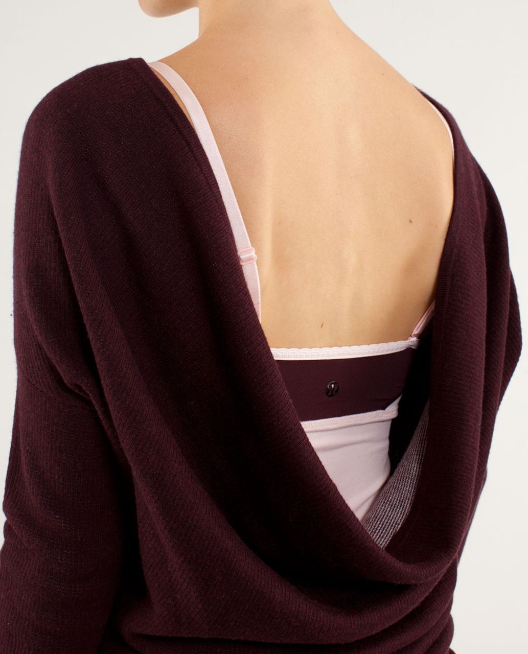 Lululemon Serenity Sweater Wrap - Heathered Bordeaux Drama / Heathered Pretty Pink