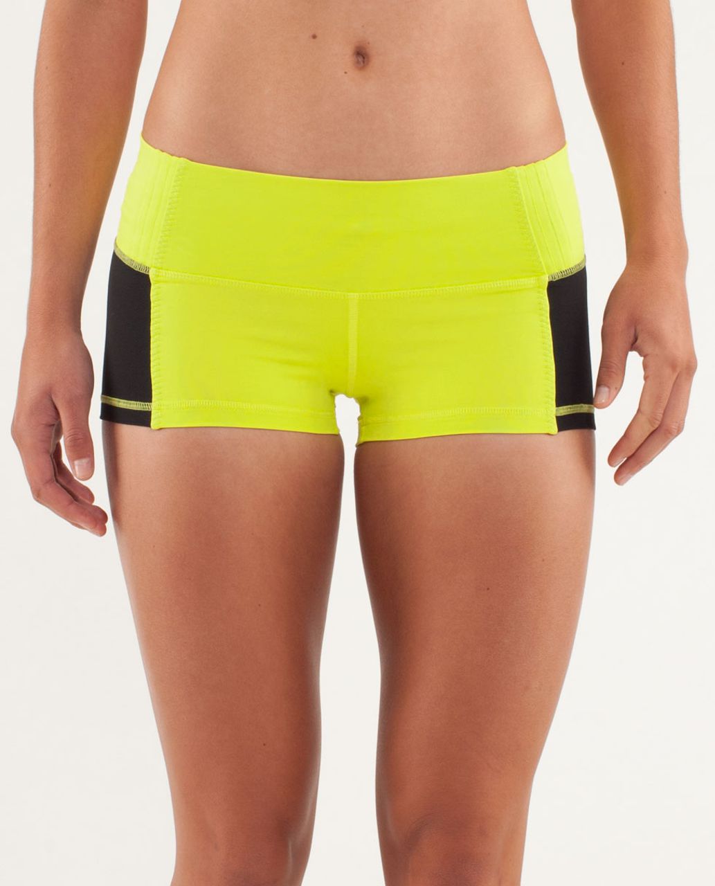 Lululemon Hot Spell Short - Split Pea / Black