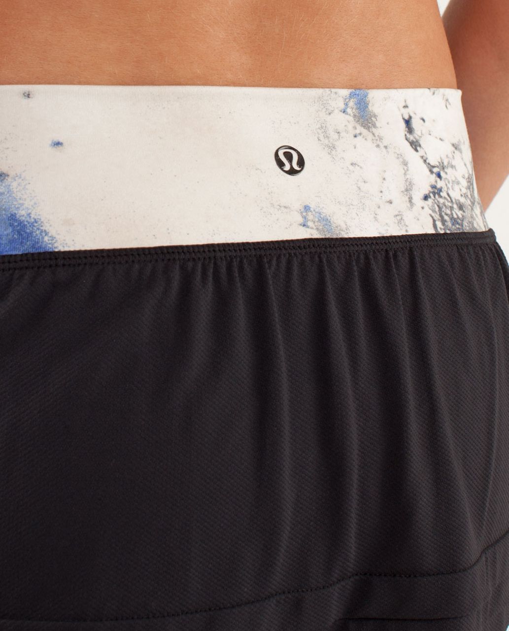 Lululemon Breath Of Fire Skirt - Black / Milky Way Multi Print